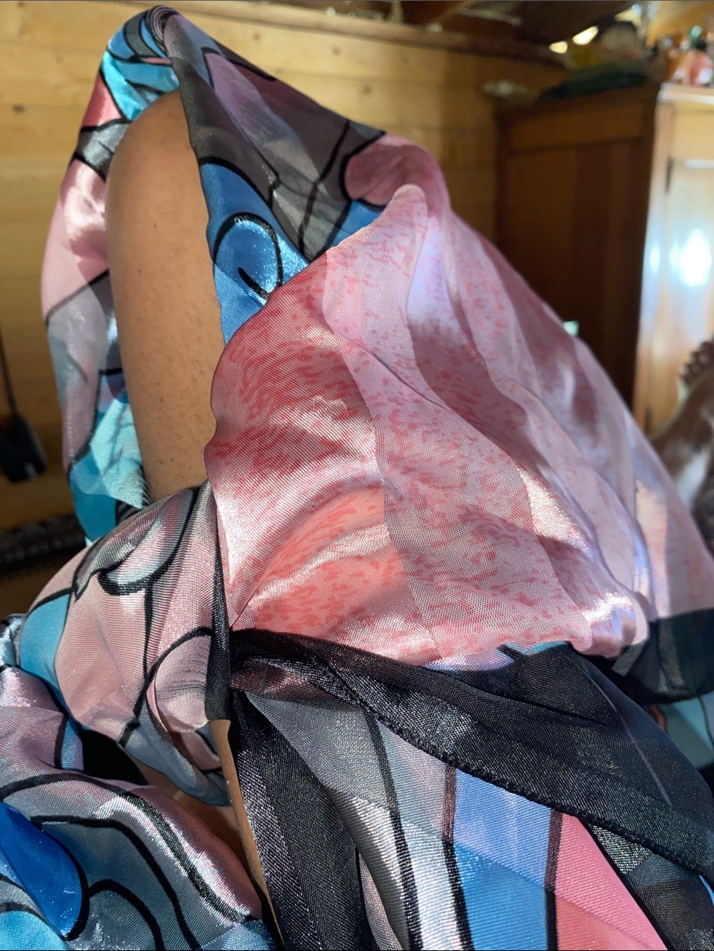 Abstract Geometric art scarf a beautiful piece